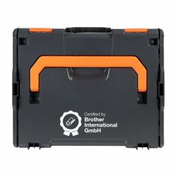 Brother ZPTOUCHLBOXXKOMPL equipment case Hard shell case Black, Orange 
