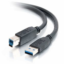 C2G 1m USB 3.0 USB cable USB A USB B 4.8 Gbit/s Black 
