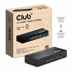 CLUB3D 1 to 4 HDMI™ Splitter 4K120Hz 