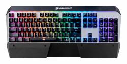 COUGAR Attack X3 RGB keyboard Gaming USB Black, Silver 