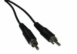 Cables Direct 25m RCA/RCA audio cable Black 
