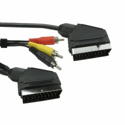 Cables Direct 1SSR3-01 SCART cable 1.5 m Black 