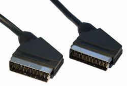 Cables Direct 1m SCART SCART cable SCART [21-pin] Black 