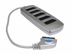 Cables Direct 5 Way SCART Splitter Box SCART cable 0.4 m SCART [21-pin] Silver 