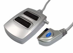 Cables Direct 2 Way SCART Switch Box SCART cable 0.4 m SCART [21-pin] Silver 