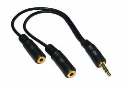 Cables Direct 3.5mm 0.2m audio cable Black 
