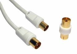 Cables Direct TV Coax coaxial cable 15 m F White 