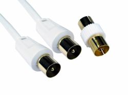 Cables Direct 2TV-30 coaxial cable 30 m White 