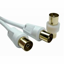 Cables Direct 2TVREV-01 coaxial cable 1 m White 