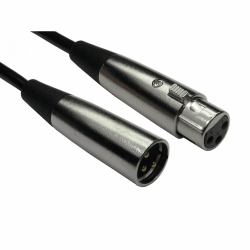 Cables Direct 2XLR-SV020 audio cable 2 m XLR [3-pin] Black, Silver 