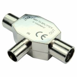 Cables Direct 3-COAXFMFMTL cable splitter/combiner Silver 