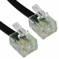 Cables Direct 88BT-107.5K telephone cable 7.5 m Black 