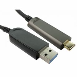 Cables Direct AOCUSB3C-921-10 USB cable USB 3.2 Gen 1 [3.1 Gen 1] 10 m USB A USB C 10 Gbit/s Black 