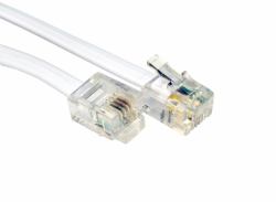 Cables Direct RJ-11, 10m White 