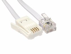 Cables Direct BT - RJ11 10m White 