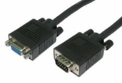 Cables Direct SVGA Extension, 1m VGA cable VGA [D-Sub] Black 