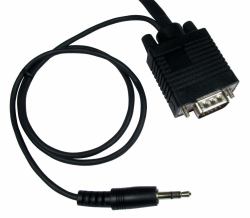 Cables Direct SVGA + 3.5mm 7m VGA cable VGA [D-Sub] Black 