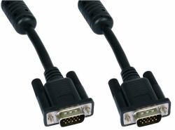 Cables Direct SVGA, 2m, M-M VGA cable VGA [D-Sub] Black 