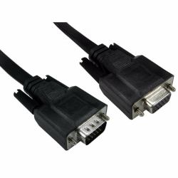 Cables Direct CDEXFLAT-MF01K VGA cable 1 m VGA [D-Sub] Black 