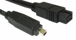 Cables Direct CDLIEE-1002 FireWire cable 2 m 9-p 4-p Black 