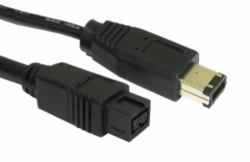 Cables Direct CDLIEE-1202-3M FireWire cable 9-p Black 