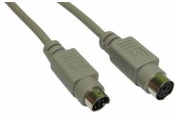 Cables Direct EX-102 PS/2 cable 2 m 6-p Mini-DIN Grey 