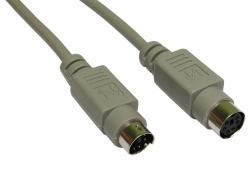 Cables Direct EX-105 PS/2 cable 5 m 6-p Mini-DIN Grey 