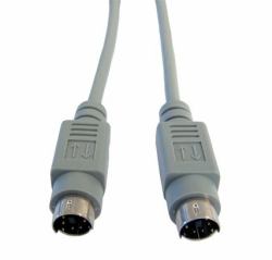 Cables Direct PS/2 PS/2 cable 10 m 6-p Mini-DIN Grey 