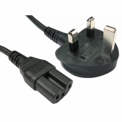 Cables Direct RB-252WH power cable Black 2 m BS 1363 C15 coupler 