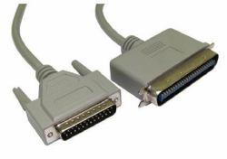 Cables Direct 1m, D25 M/C50 M SCSI cable Grey External 25-p Centronics C50 