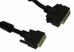 Cables Direct 2m, HPDB50 M/U2CN68 M, SCSI-5 SCSI cable Black External DB50/HPM 68-p 