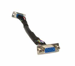 Cables Direct SVGA-STUB VGA cable 0.15 m VGA [D-Sub] Black 