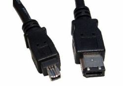 Cables Direct USB-145 FireWire cable 5 m 6-p 4-p Black 