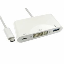 Cables Direct USB3C-DVIUSB-WPD USB 3.2 Gen 1 [3.1 Gen 1] Type-C White 