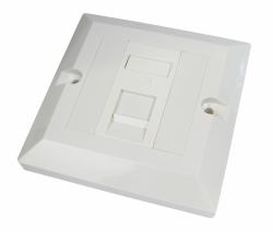Cables Direct Single Cat6 Faceplate outlet box White 