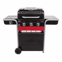Char-Broil GAS2COAL 330 Grill Cooking station Charcoal + Natural gas Black, Red, Stainless steel 