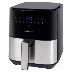Clatronic FR 3782 H Single 5 L Stand-alone 1450 W Hot air fryer Black, Stainless steel 