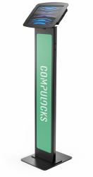 Compulocks iPad Pro 11" [1-4th Gen] Space Enclosure Brandable Floor Stand Black 
