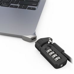 Compulocks Ledge adapter for MacBook Air 15" M2 and M3 with Combination Cable Lock 