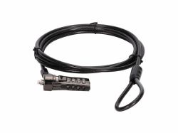 Conceptronic CUSTODIO01BS Combination Laptop Lock, Standard Security Slot, 1.8m 