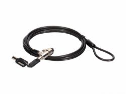 Conceptronic CUSTODIO02BS Keyed Laptop Lock, Standard Security Slot, 1.8m 