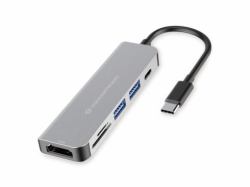 Conceptronic DONN02G laptop dock/port replicator USB 3.2 Gen 1 [3.1 Gen 1] Type-C Aluminium 