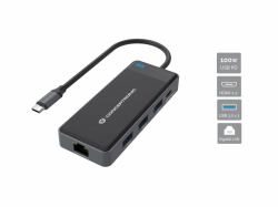 Conceptronic DONN14G laptop dock/port replicator Wired USB 3.2 Gen 1 [3.1 Gen 1] Type-C Grey 