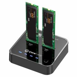 CoreParts MS-CLONER-SATA storage drive docking station Black 
