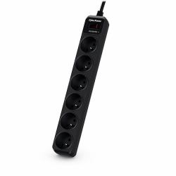 CyberPower Tracer III B0620SC0-FR surge protector Black 6 AC outlet[s] 200 - 250 V 1.8 m 
