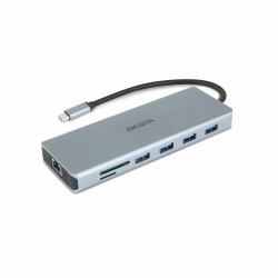 DICOTA D32065 interface hub USB 3.2 Gen 1 [3.1 Gen 1] Type-C Silver 