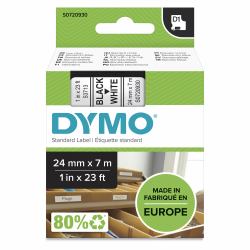 DYMO Authentic D1 Labels | Black Print on White | 24mm x 7m | Self-Adhesive Labels for LabelManager Label Printers 