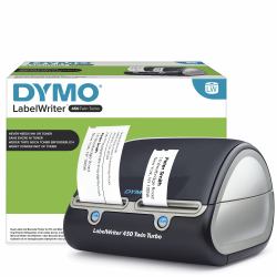 DYMO LabelWriter 450 Twin Turbo Label Maker | Direct Thermal Label Printer | Fast 71 Label-per-Minute Printing of LabelsBarcodes & More | Computer Connection | For Home & Office 