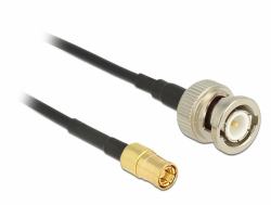 DeLOCK 1m, BNC/SMB coaxial cable RG-174 Black 
