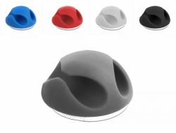 DeLOCK 18296 cable organizer Desk/Wall Cable holder Black, Blue, Grey, Red, White 10 pc[s] 